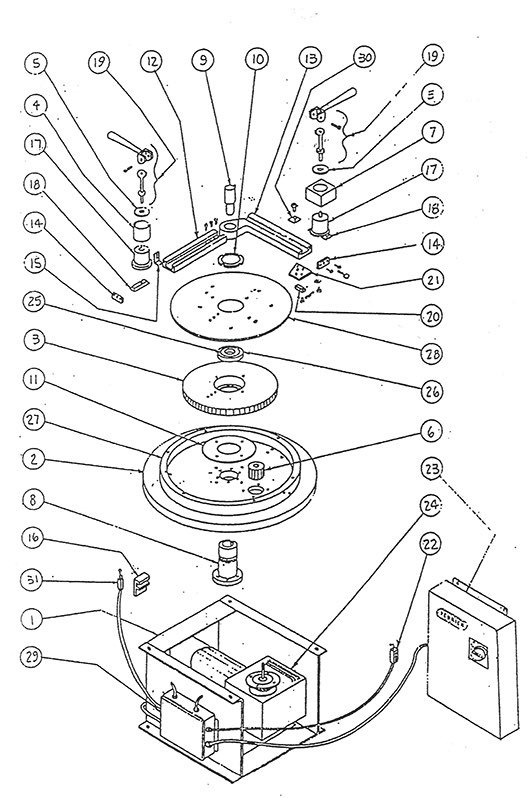 A-1 Bending Machine Parts List Diagram